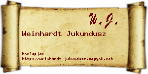 Weinhardt Jukundusz névjegykártya